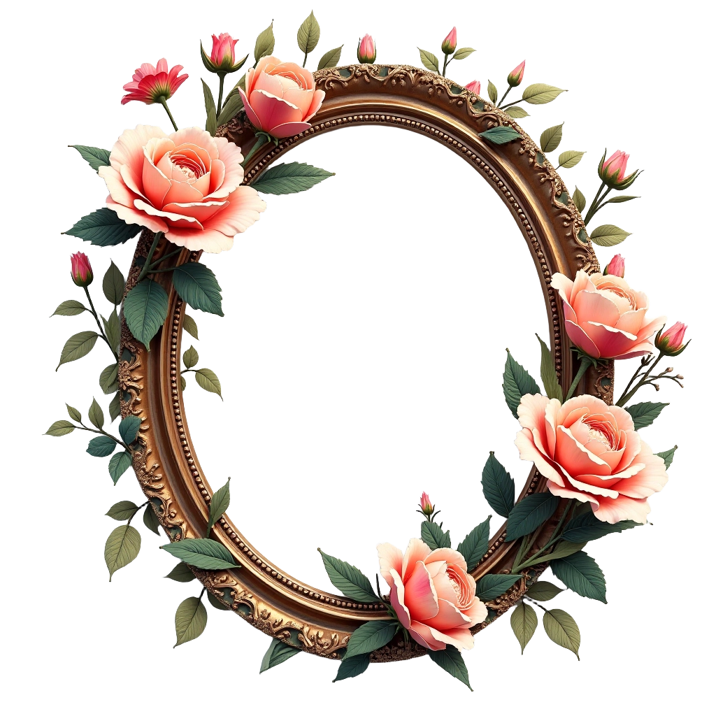 Elegant Floral Frame